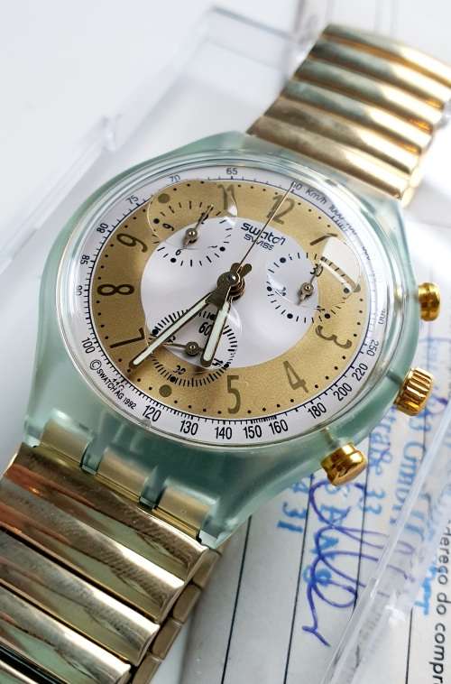 VINTAGE SWATCH CHRONO - STUNNING 1992 - HIGHLY COLLECTIBLE - BRAND NEW IN BOX